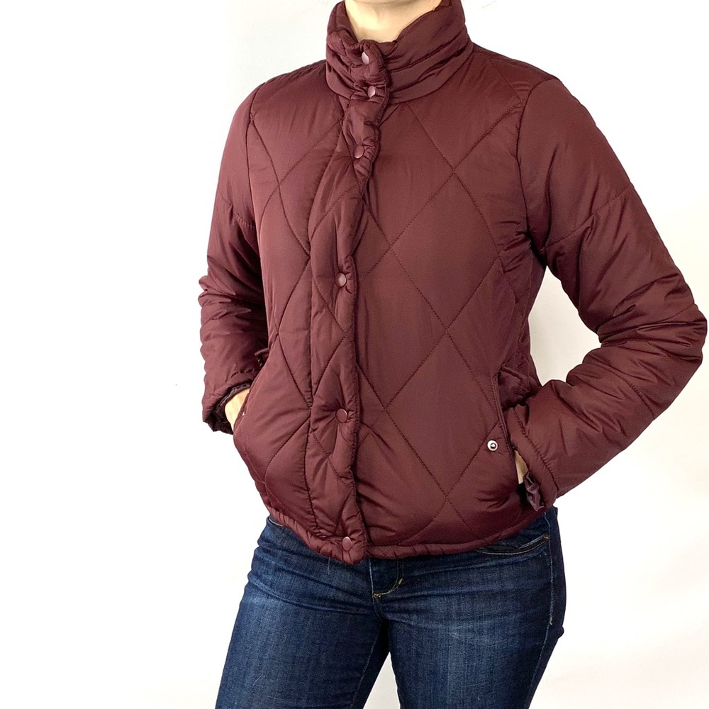 A New Day Burgundy Puffer Coat, XS